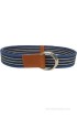 Skyforest Women, Men, Boys, Girls Casual Multicolor Canvas Belt(Navy Blue-Royal Blue-White)